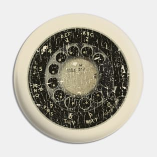 Rotary Dial 60s -VINTAGE RETRO STYLE Pin