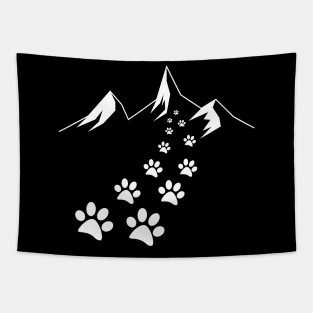 Hiking Dog Dog paws Dogs Mountaineering Mountains Tapestry