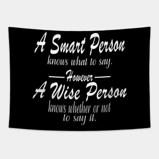 A Smart Person Tapestry