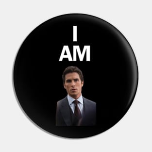 I AM Christian Bale Pin