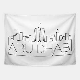 Abu Dhabi Minimal Skyline Tapestry