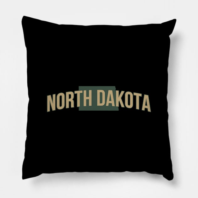 North Dakota Pillow by Novel_Designs