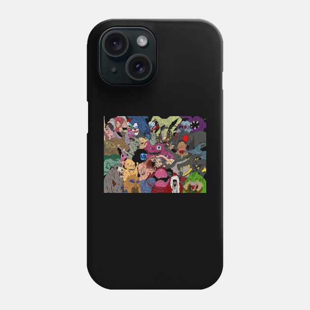 the Mega Monster Mash Phone Case by Movie Timelines