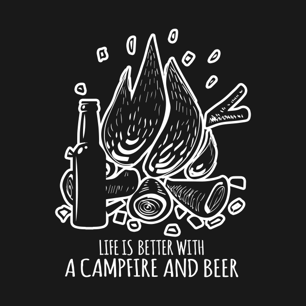 Funny Campfire Beer by danieldamssm