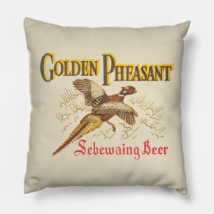 Golden Pleasant Sebewaing Beer Retro Defunct Breweriana Pillow