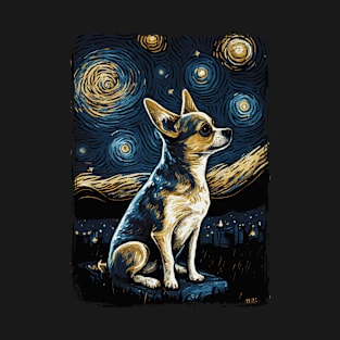 Chihuahua Starry Night T-Shirt