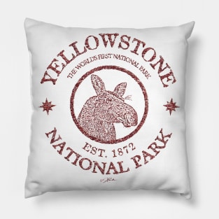 Yellowstone National Park Moose Pillow