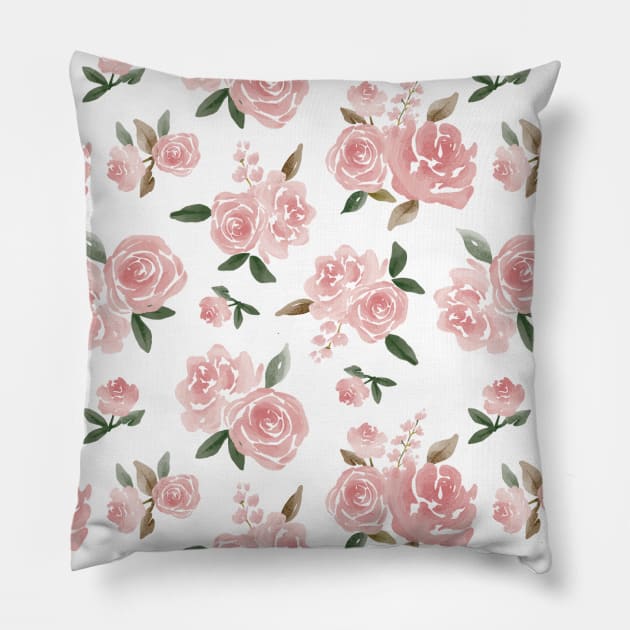 Floral Pattern Pillow by Promen Shirts