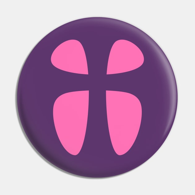 Pink Cross Pin by GeeTee