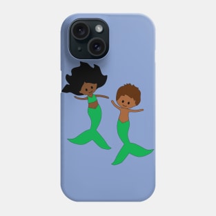 Brother and Sister Mermaids Phone Case