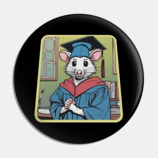 Class of 2024 Funny Opossum Pin