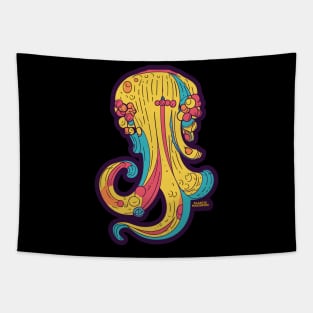 Plastic Macaroni Boho Trippy Hippy Tortellini Tapestry