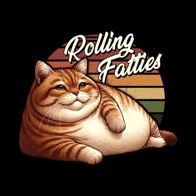 Rolling Fatties Chunky Charm Chronicles Fluffy Fat Cat Wall Decor by BoazBerendse insect