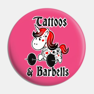 Tattoos and barbells, barbell unicorn, gym girl Pin