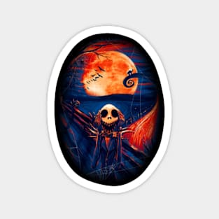 Graphic Skellington Art Character Magnet