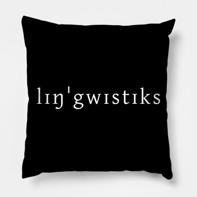 Linguistics Pillow by Kupla Designs