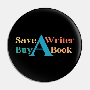 save a writer buy a book Pin