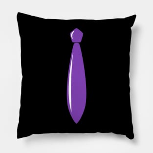 Shiny Purple Tie Pillow