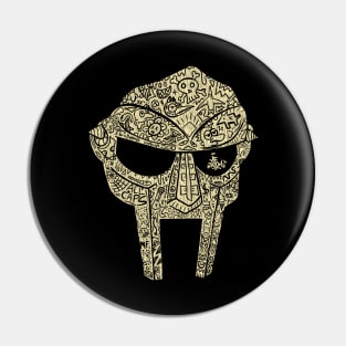 Doodle Doom Cream Pin