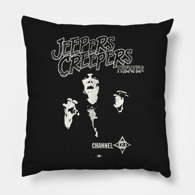 Jeepers Creepers Theater Horror Host KCOP LA Pillow by darklordpug