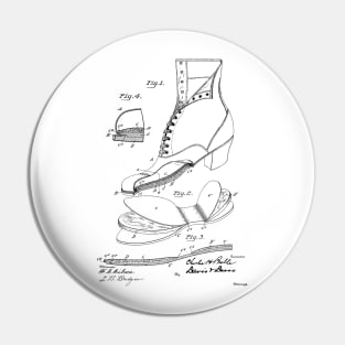 Cushion Insole for Shoes Vintage Patent Hand Drawing Pin