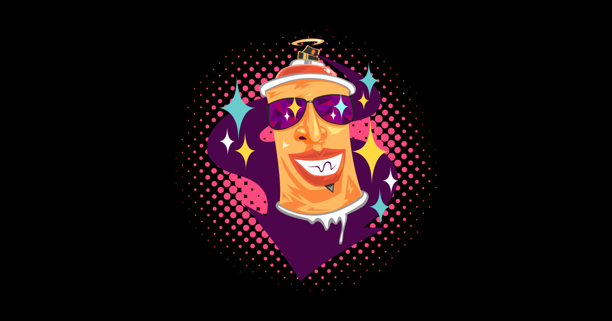 Graffiti spray paint can Graffiti Sticker TeePublic