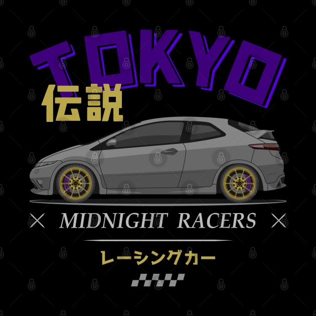 Midnight Racer Silver FN2 JDM by GoldenTuners