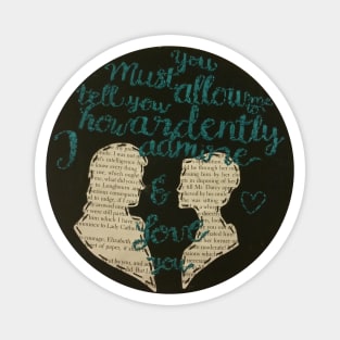 Ardently Pride and Prejudice Embroidery Magnet