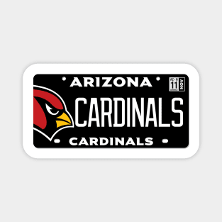 Arizona Cardinals Vanity Plate Magnet