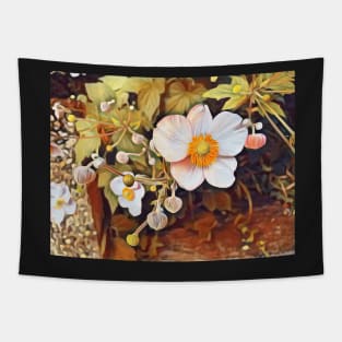 Autumn flowers design Tapestry