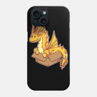 Golden Dragon In A Box Phone Case