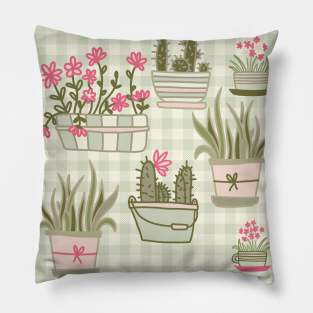 Cute hand drawn plants Pillow