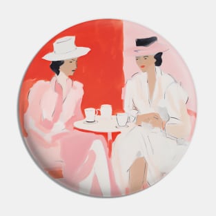 Coffee With Pink Women Pin
