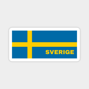 Sverige in Swedish Flag Magnet