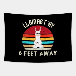 LLAMAST'AY feet away  :Humour llama Quote llamas stay Tapestry