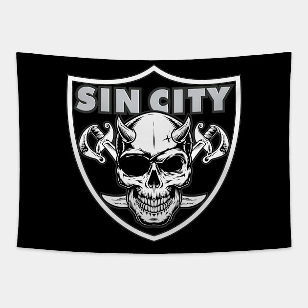 Sin City Tapestry by DavesTees