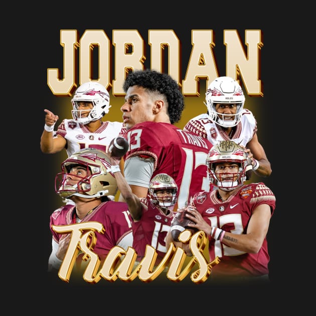 VINTAGE FOOTBALL JORDAN TRAVIS BOOTLEG by Archer Expressionism Style