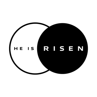 He Is Risen Pocket Print T-Shirt