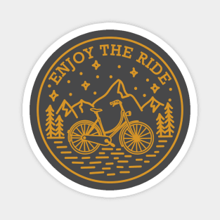 Enjoy the ride hand-drawn Magnet