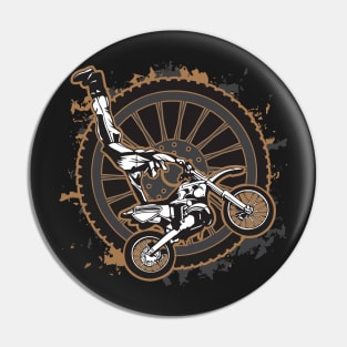 Motocross Extreme Stunt Motorcycle Pin