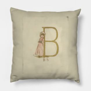 Kate Greenaway Letter B Pillow