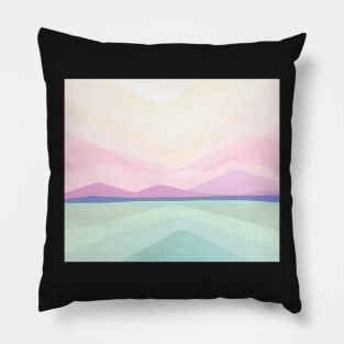 Copy of Green Waldorf landscape poster Pillow