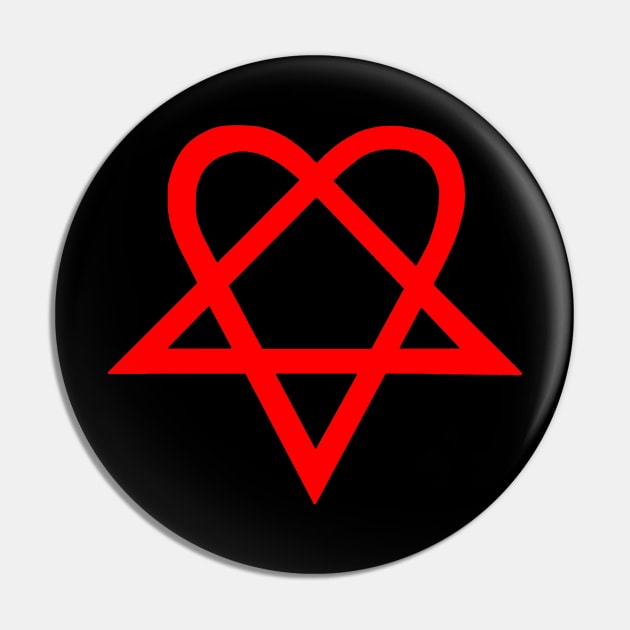 Heartagram Bam Margera HIM Pin by The_Shape