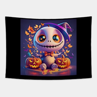 Baby Jack O Skeleton Tapestry