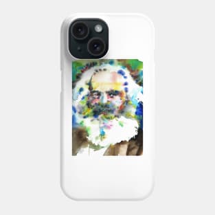 KARL MARX watercolor portrait .1 Phone Case