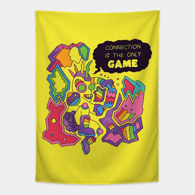 Connection is the Only Game Tapestry by RaminNazer