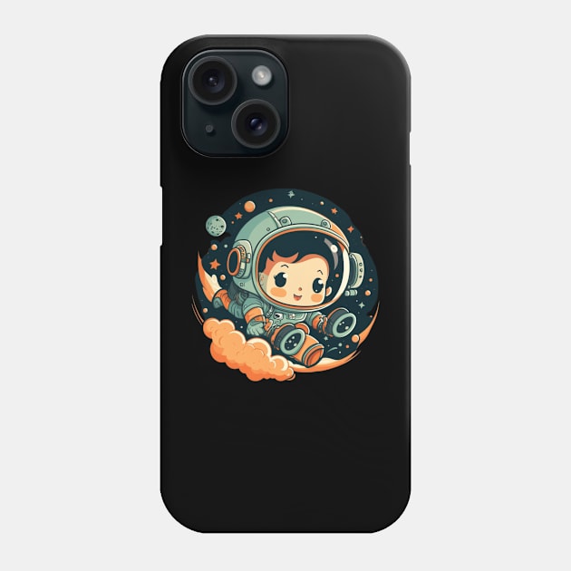 Cute Astronaut Phone Case by Bakr