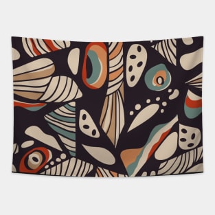 Abstract butterfly wings inspired boho pattern design Tapestry