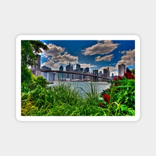 Spring In Brooklyn Bridge Park, NY, USA Magnet