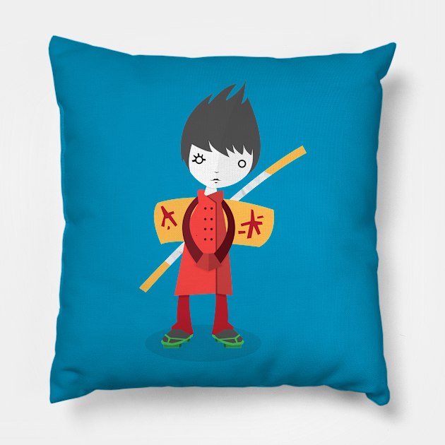 Little Ninja Pillow by volkandalyan